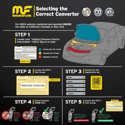 MAGNAFLOW CALIFORNIA DIRECT-FIT CATALYTIC CON - 5571511