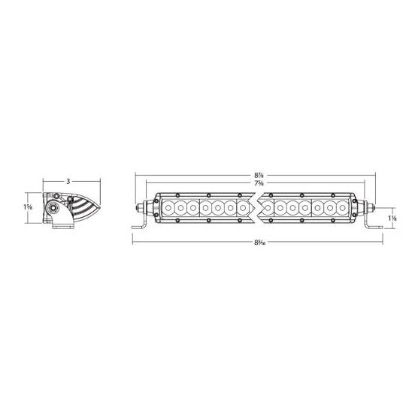 RIGID IND SR-SERIES SAE 6 INCH WITH AMBER PRO - 906705