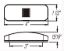 OPTRONICS M/C;RECT;2WIRE;RED - MC44RS