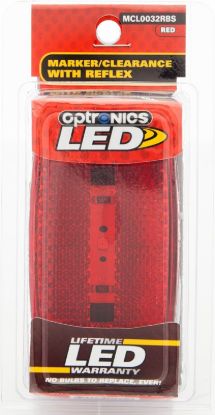 OPTRONICS 1LED M/C LT;OVL;BLK;RED - MCL0032RBS