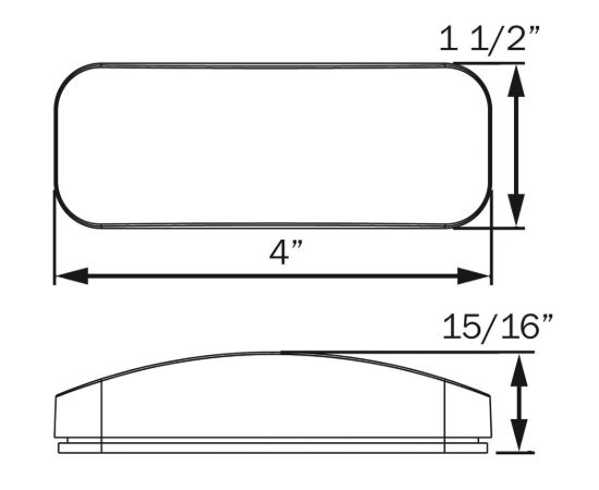 OPTRONICS LED MARK;RECT;2 DIODE;TWO WIRE;AMBR - MCL40ABP