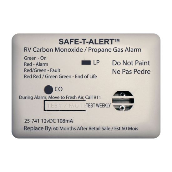 MTI INDUSTRY MINI LP/CO ALARM SURF WHT - 25741WT
