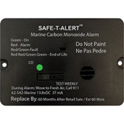 MTI INDUSTRY MARINE CO DETECTOR FLSH MNT BLK - 62542BLMAR
