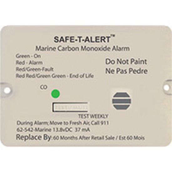 MTI INDUSTRY MARINE CO DETECTOR FLSH MNT WHT - 62542WTMAR