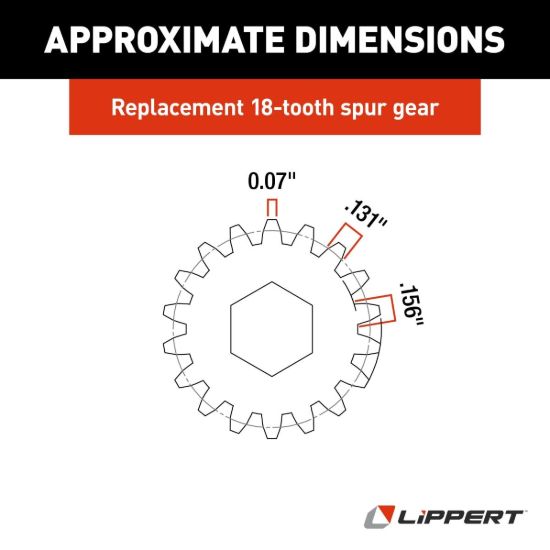 LIPPERT COMP 0.6200X1.6670X0.7500(12DP/14.5PA) - 122739