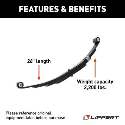 LIPPERT COMP 4-LEAF  DOUBLE EYE SPRING - 129745