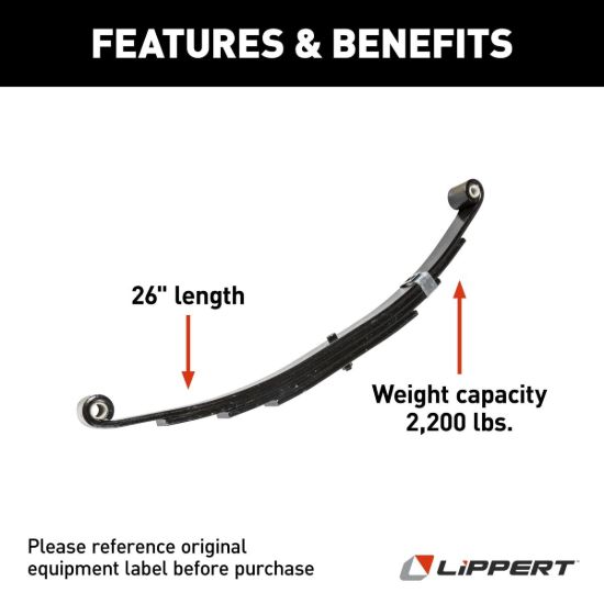 LIPPERT COMP 4-LEAF  DOUBLE EYE SPRING - 129745