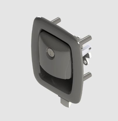 LIPPERT COMP LATCH GLOBAL SLAM; BLK LOCK - 2020001474