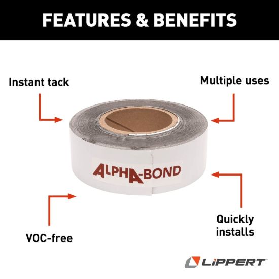 LIPPERT COMP ALPHABOND TPO TAPE 2'X50' WHITE (12 - 2020002416