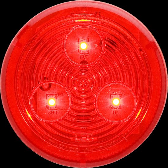 OPTRONICS RND 2 1/2' LED CL/MARK LITE RD - MCL57RBP