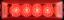 OPTRONICS 4 LED MIROFLEX THIN LINE;RED;POLY - MCL63RBP