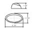 OPTRONICS P-LIGHT OV W/SW  BLK BS  CLEAR - RVPL7CBP
