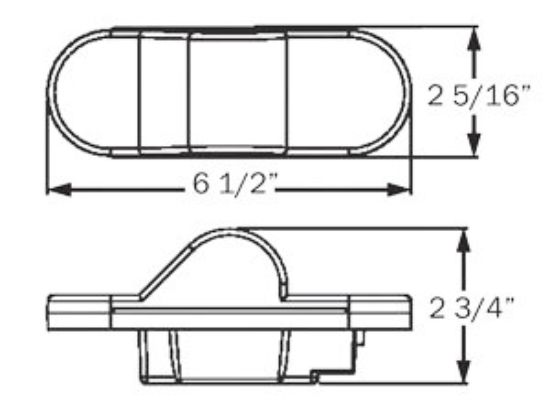 OPTRONICS LED MARKER CLEARANCE LIGHT;AMBER - STL75AB