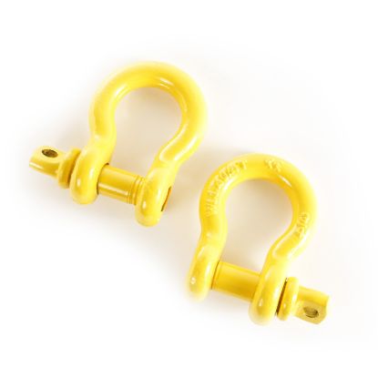RUGGED RIDGE D-RINGS  3/4-INCH  YELLOW - 1123515