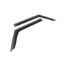 RUGGED RIDGE WINDOW VISORS  MATTE BLACK  18-19 2 - 1134916