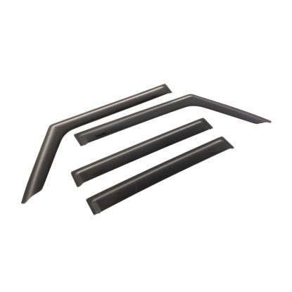 RUGGED RIDGE WINDOW VISORS  MATTE BLACK - 1134917