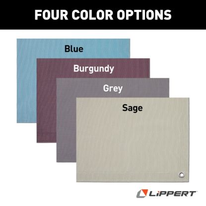 LIPPERT COMP LIPPERT OUTDOOR PATIO RUG - GRAY  8 - 2022115664