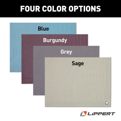 LIPPERT COMP LIPPERT OUTDOOR PATIO RUG - BURGUND - 2022115666
