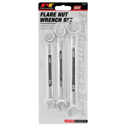 PERFORM TOOL FLARE NUT WRENCH SET - W350