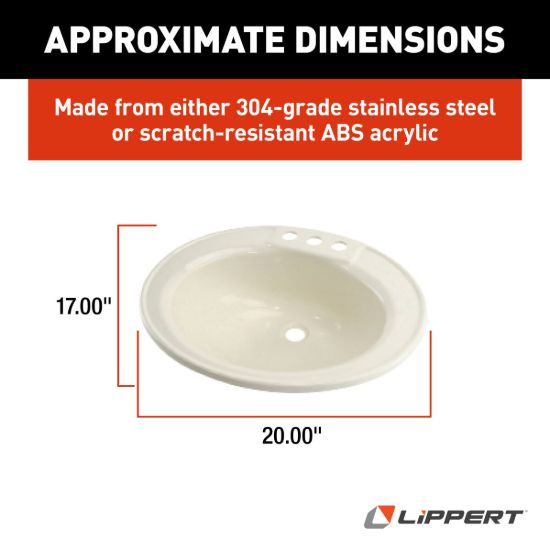 LIPPERT COMP PARCHMENT-LAVY/BATHROOM - 209358