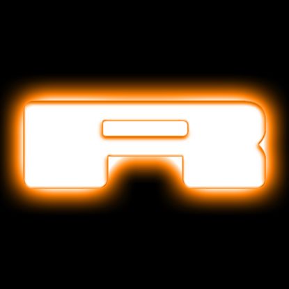 ORACLE LIGHT LED LETTER BADGES - MATTE BLACK- R - 3140R005