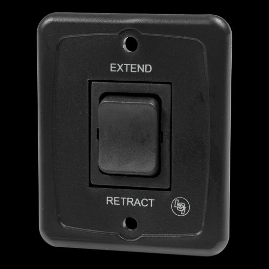 LIPPERT COMP INTERIOR SWITCH BLK 40AMP W/PLATE - 308474