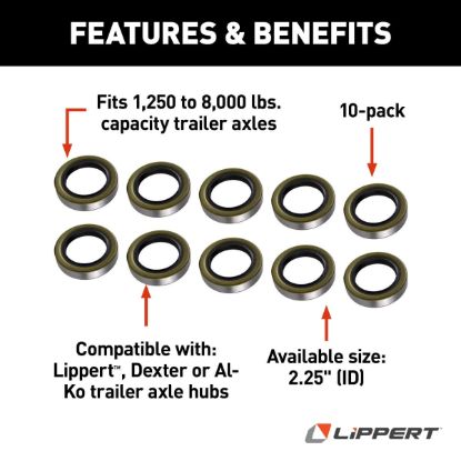 LIPPERT COMP GREASE SEAL 2.25' ID - 333963