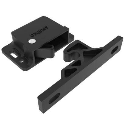 OCEAN ACCESS PUSH CLOSE LATCH 22N PLASTIC BLK - C3805