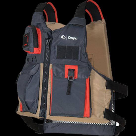 ONYX OUTDOOR KAYAK FISHING PADDLE VEST ADULT TAN - 1217706417
