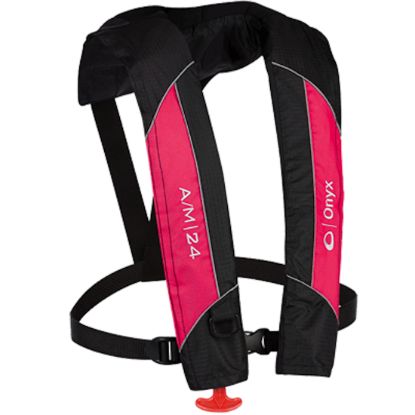 ONYX OUTDOOR A/M-24 AUTO/MANUAL LIFE JACKET PINK - 1320105414