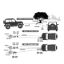 OVERLAND VCL TOW STRAP 4' X 20' GRAY WITH BLACK - 19089916