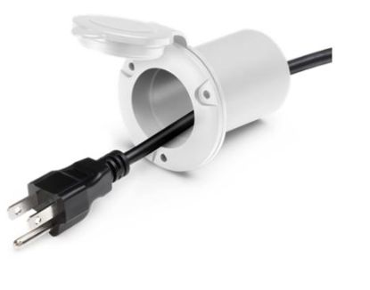 PRO MARINER UNIVERSAL AC BCPLUG HOLDER - WHITE - 51310