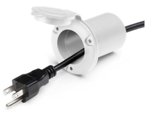 PRO MARINER UNIVERSAL AC BCPLUG HOLDER - WHITE - 51310