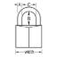 MASTERLOCK 1-11/16' BRASS LOCK - 140D