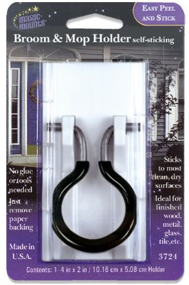 MAGIC MOUNTS BROOM / MOP HOLDER 1PK - 3724