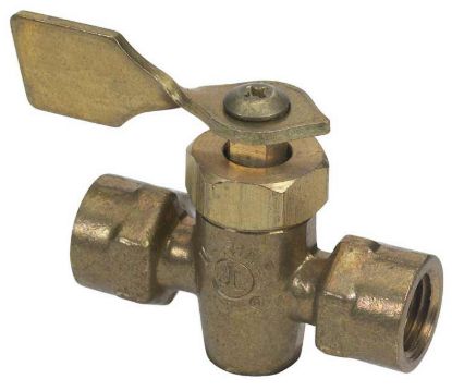MOELLER 1/4 FNPT M/F BRASS SHUT-OFF - 03330010