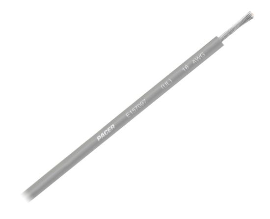 PACER 16 AWG UL GY TC WIRE 100FT RL - WUL16GY100