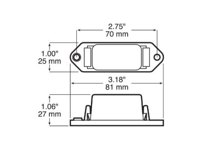 PETERSON MFG MINI CLEARANCE LIGHT AMBE - V107WA