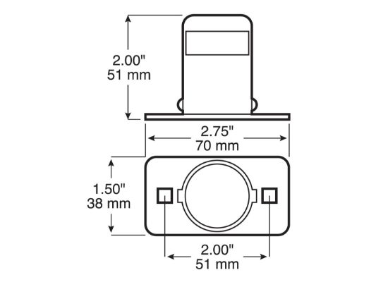 PETERSON MFG LICENSE LIGHT - V435