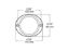 PETERSON MFG 3' ALUM OVAL REFLCTOR AMB - V472A