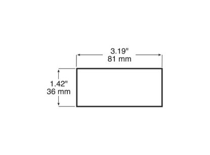 PETERSON MFG 3-1/8'X1-3/8' RECTNGL REF - V483R