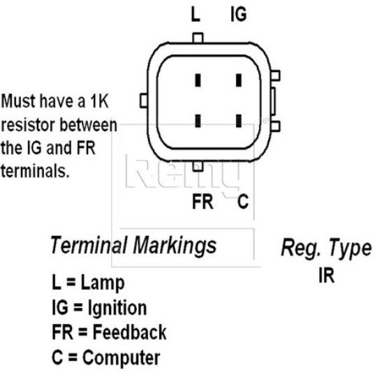 REMY INTL REMANUFACTURED ALTERNATOR - 12872