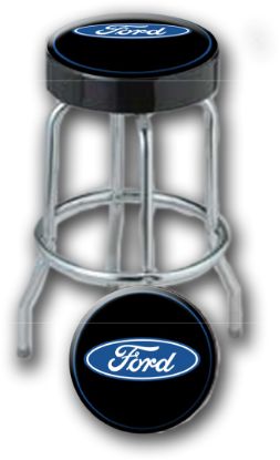 PLASTICOLOR GARAGE STOOL FORD LOGO - 004751R01