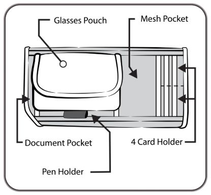PLASTICOLOR RAM MEDIA GRAY VISOR ORGANIZER - 006197R01
