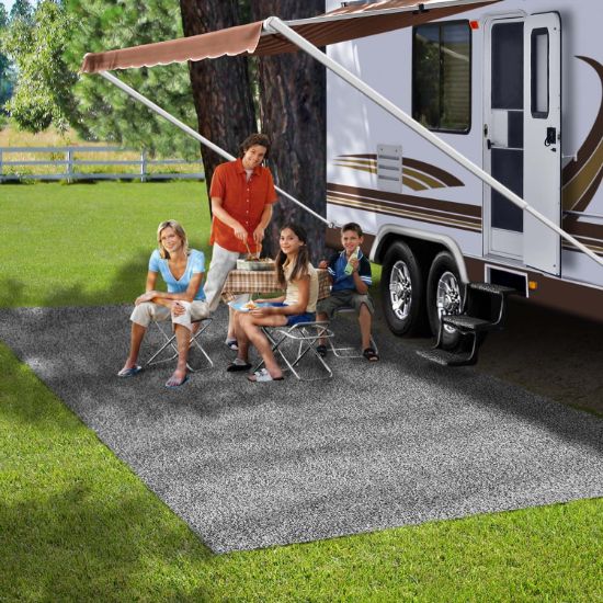 PRESTO FIT PATIO RUG 6'X15' STONE - 21153