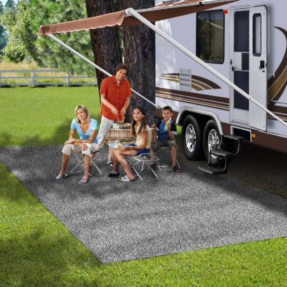 PRESTO FIT PATIO RUG 8'X20' STONE - 21173