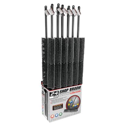 PERFORM TOOL 24' SHOP BROOM W/ STEEL HANDLE - W28
