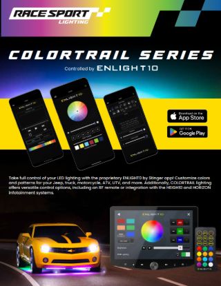 RACESPORT LT COLORTRAIL 4PC RGB+W CHASING ROCK L - RSDK4