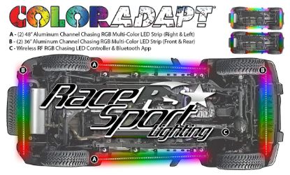 RACESPORT LT COLORSMART CHASING PATTERN RGB LED - RSUKITC
