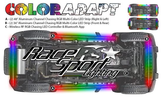 RACESPORT LT COLORSMART CHASING PATTERN RGB LED - RSUKITC